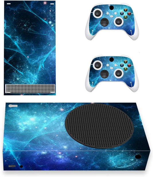 Blue Nebula Custom Vinyl Skins for Xbox Core Wireless Controller, Wrap Decal Cover Stickers for Xbox Series S Console Controller