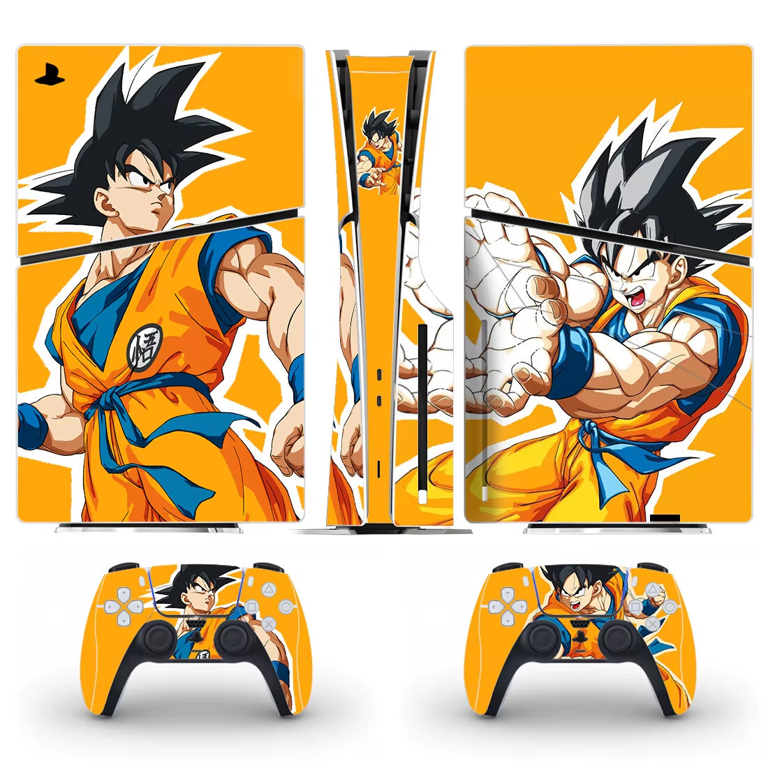 Anime Ultra Instinct Goku PS5 Slim Disc Skin Sticker Decal Cover for Console and Controllers PS5 Slim Disk Skin Sticker Vinyl