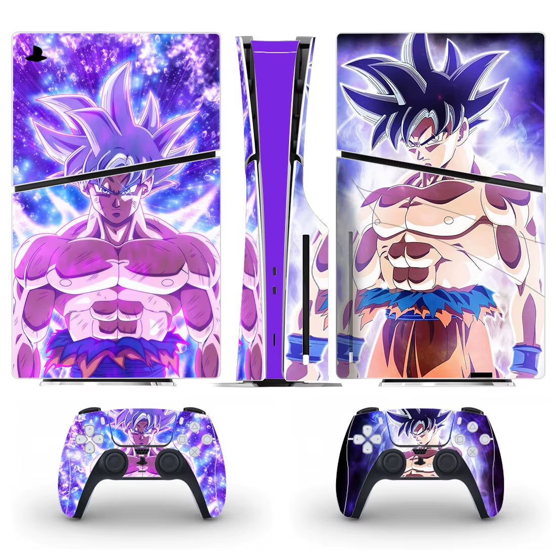 Anime Ultra Instinct Goku PS5 Slim Disc Skin Sticker Decal Cover for Console and Controllers PS5 Slim Disk Skin Sticker Vinyl