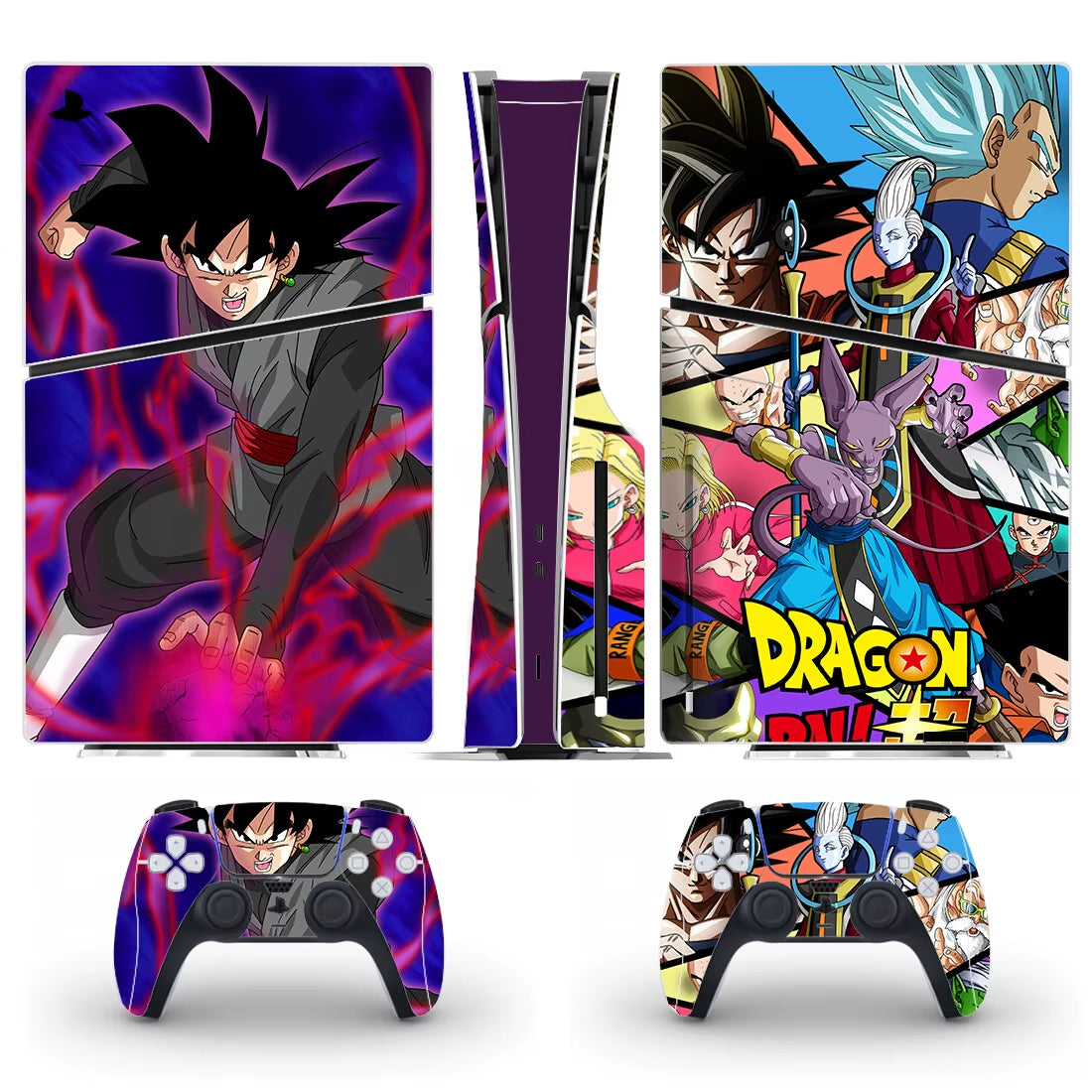 Anime Ultra Instinct Goku PS5 Slim Disc Skin Sticker Decal Cover for Console and Controllers PS5 Slim Disk Skin Sticker Vinyl