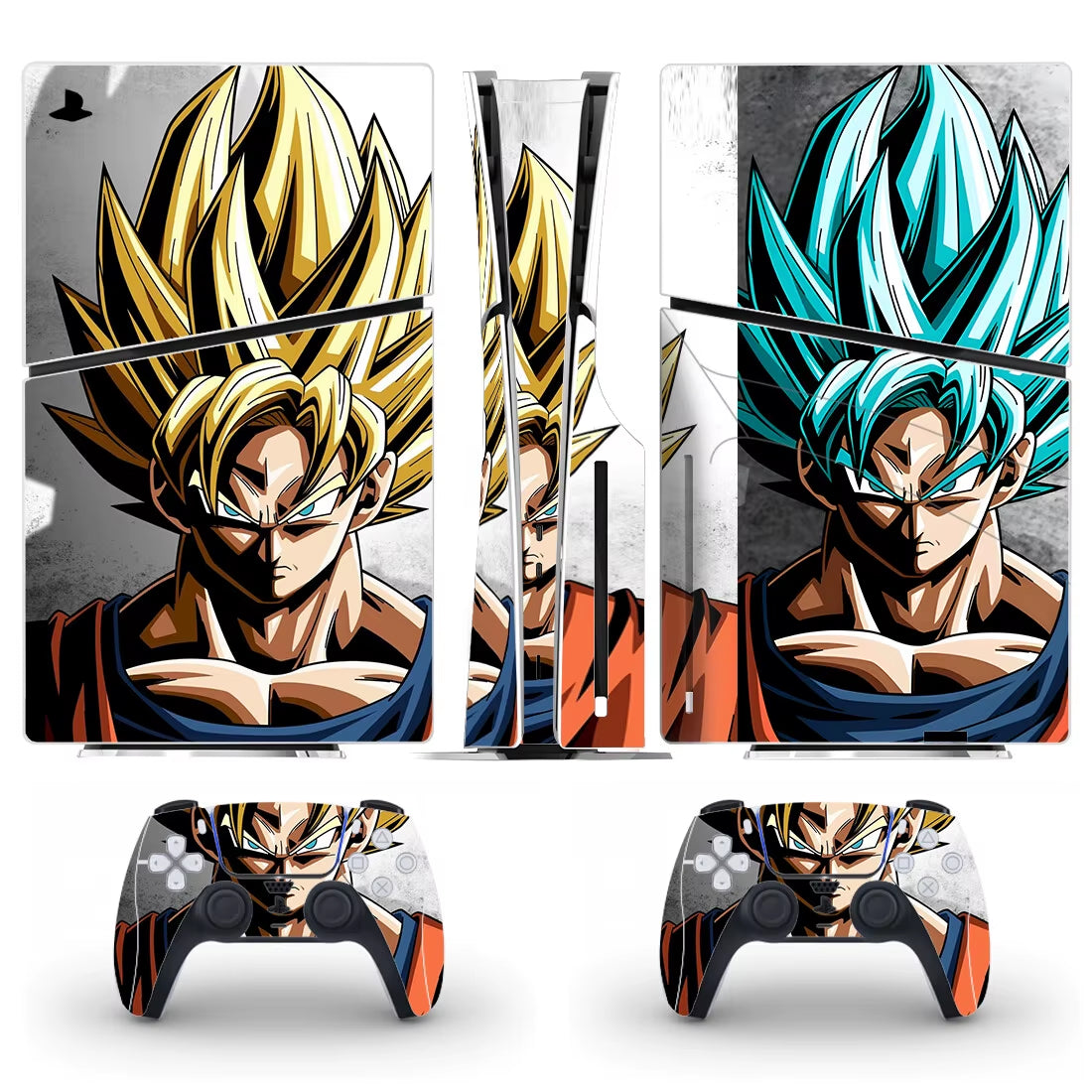 Anime Ultra Instinct Goku PS5 Slim Disc Skin Sticker Decal Cover for Console and Controllers PS5 Slim Disk Skin Sticker Vinyl