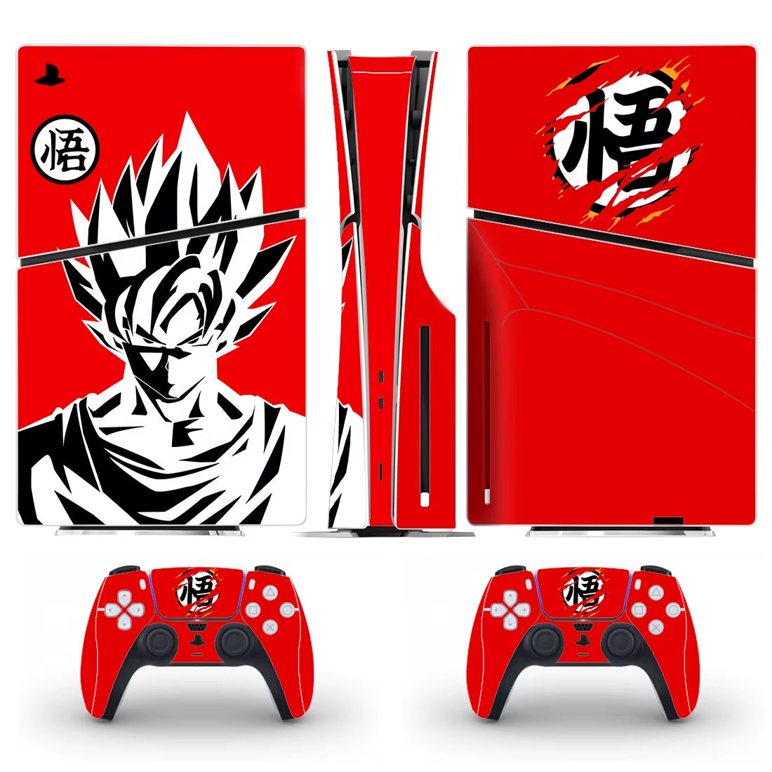 Anime Ultra Instinct Goku PS5 Slim Disc Skin Sticker Decal Cover for Console and Controllers PS5 Slim Disk Skin Sticker Vinyl