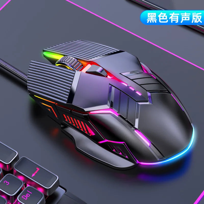 3200DPI Ergonomic Wired Gaming Mouse USB Mouse Gaming RGB Mause Gamer Mouse 6 Button LED Silent Mice for PC Laptop Computer