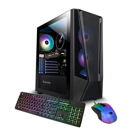 - TMA7N4601 Gaming PC Desktop - AMD Ryzen 7 5700 - NVIDIA Geforce RTX 4060 8GB - 16GB DDR4 RGB RAM - 1TB Nvme SSD